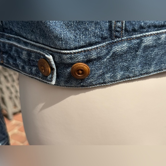 Chloe by Chloe Cropped Denim Jacket in Dusty Blue NWOT - Picture 9 of 15